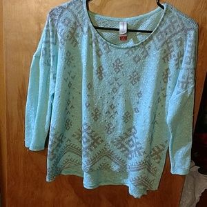 Minty Green Blouse